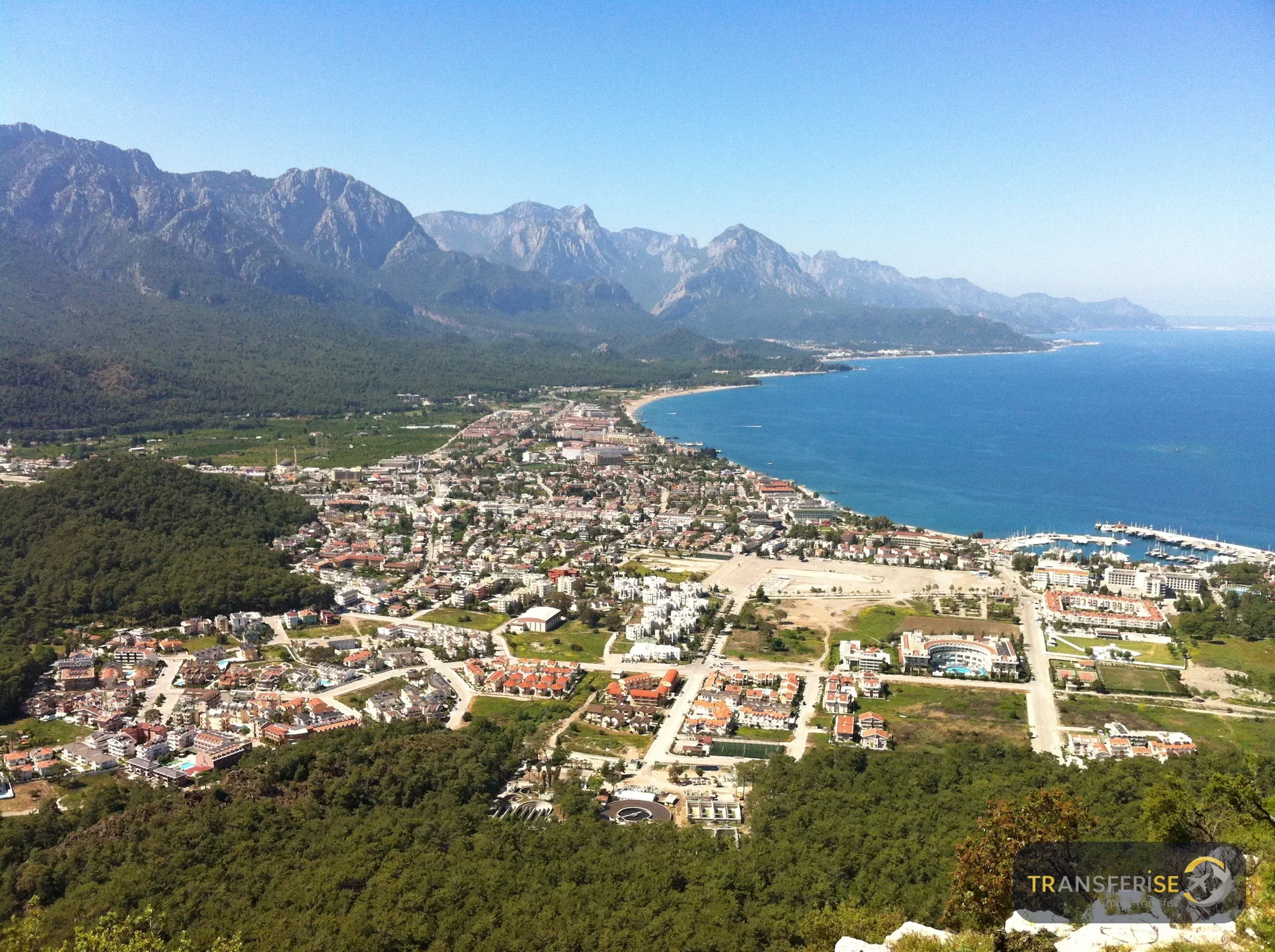View of Kemer – airport transfer destination
