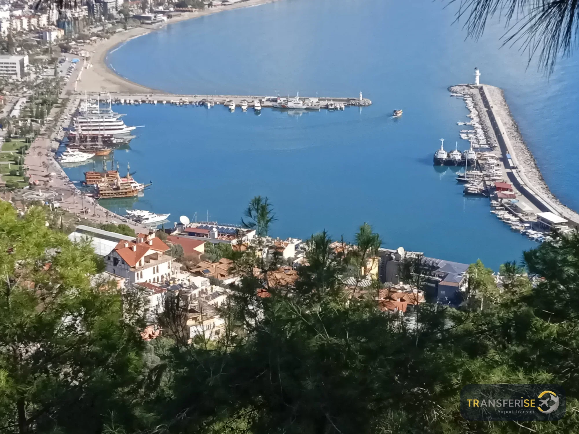 View of Alanya – airport transfer destination