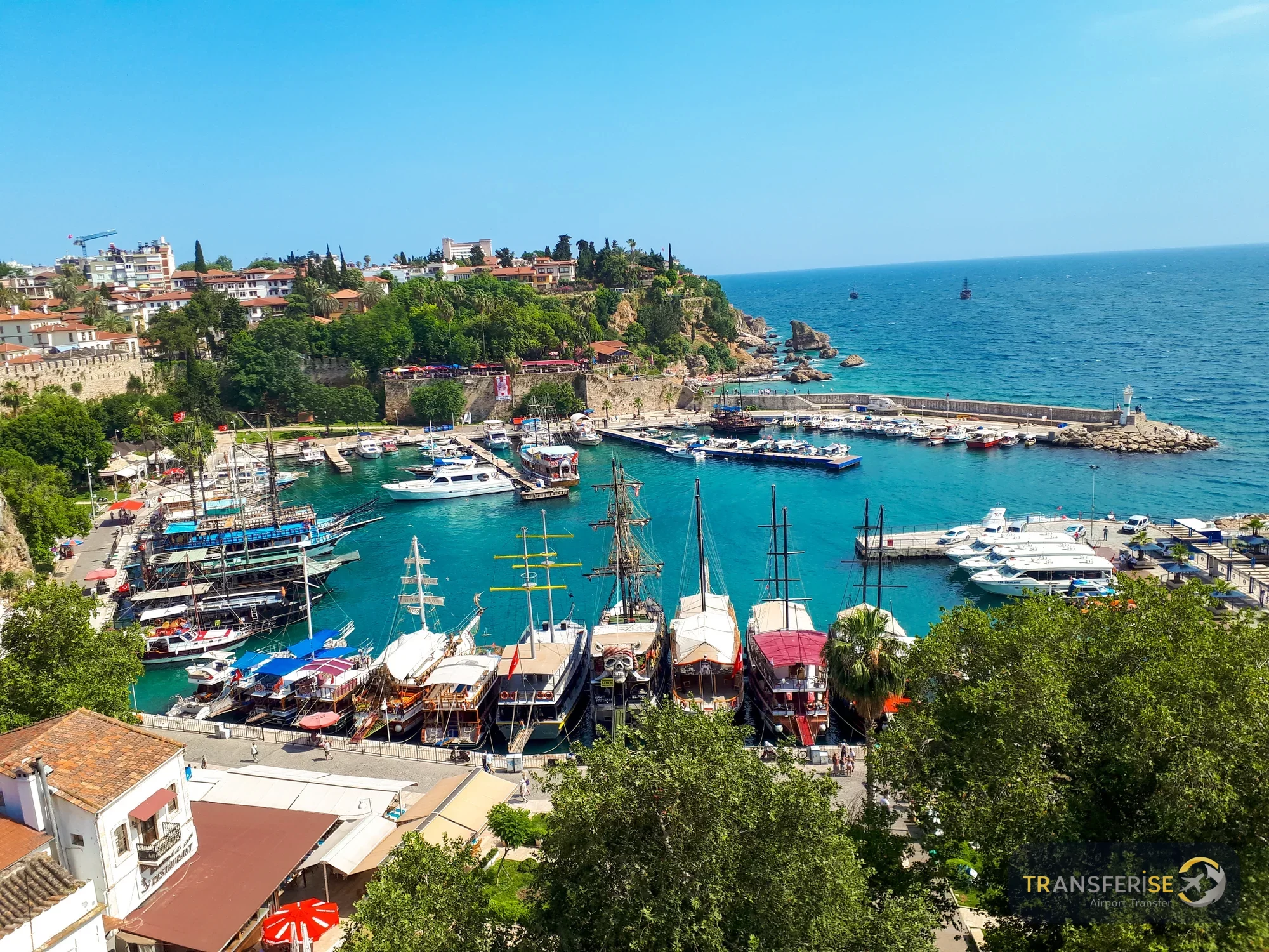 View of Antalya City – airport transfer destination