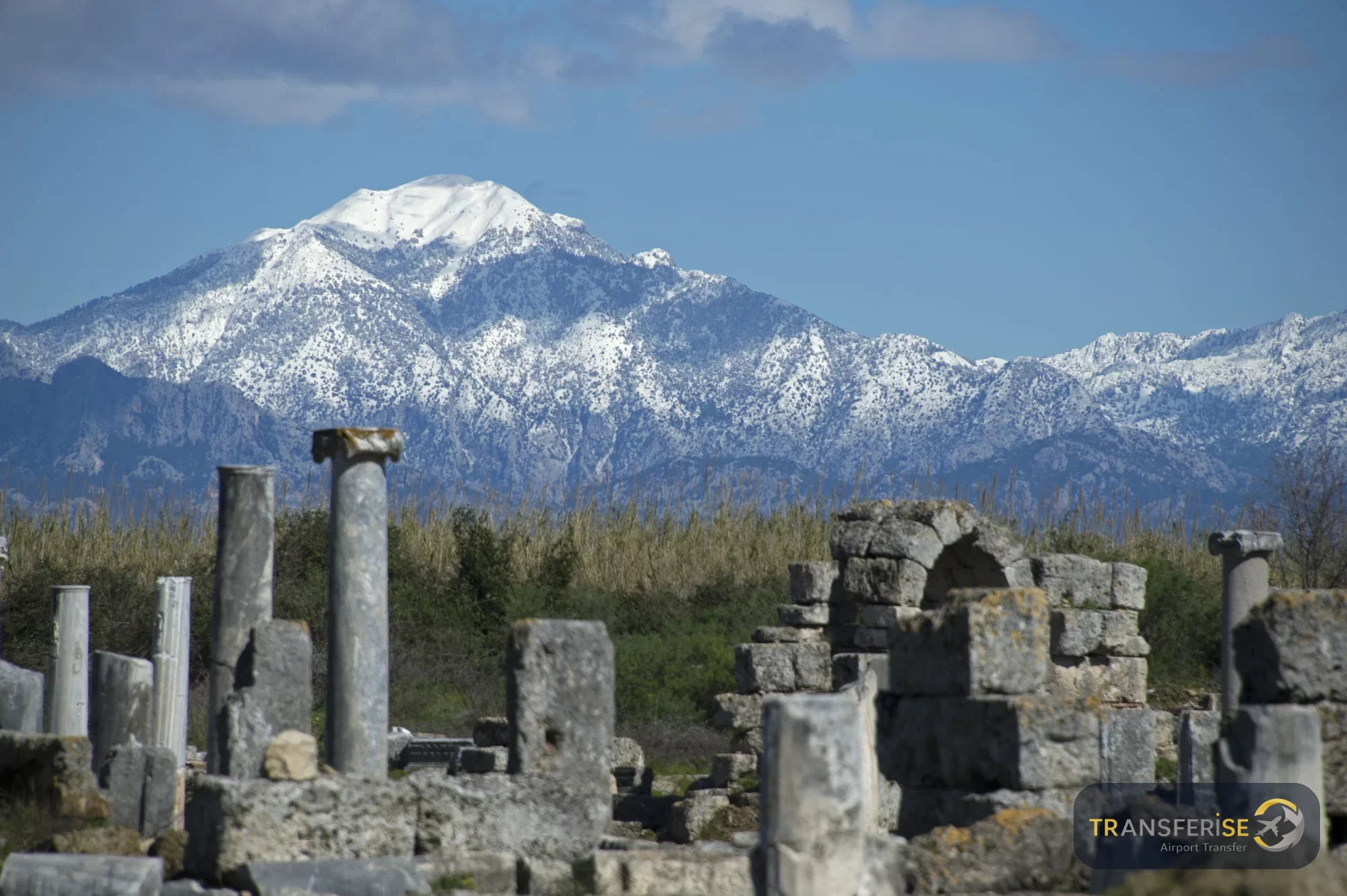 View of Aksu – airport transfer destination