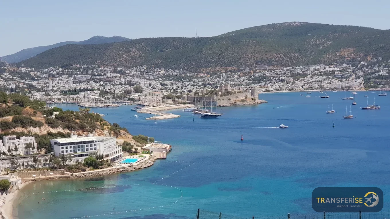 View of Bodrum – airport transfer destination