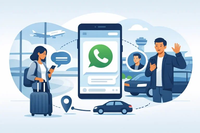 Airport Pickup With WhatsApp Contact